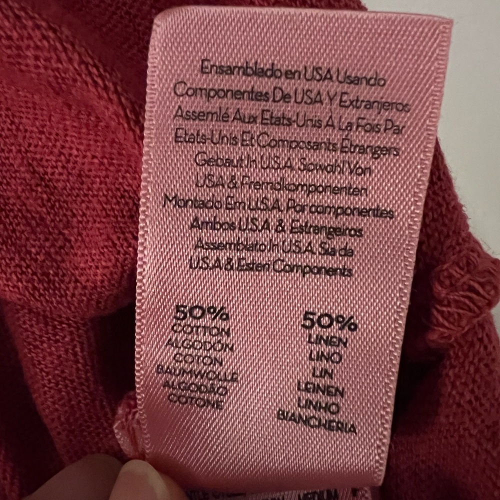 MOTHER - Red linen graphic tee - Picture 5 of 5